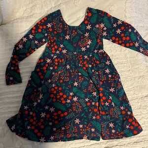 Floral Long Sleeve Kids Dress